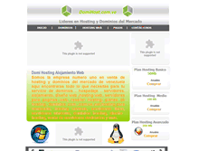 Tablet Screenshot of domihost.com.ve